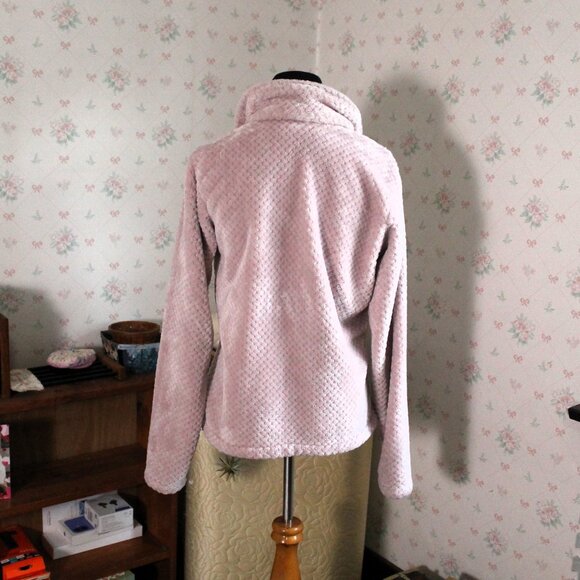 Columbia Fire Side Full Zip Sherpa Jacket, Dusty Pink, Warm Layer, Medium - Picture 4 of 11